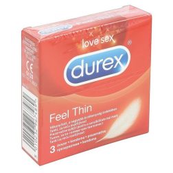 Durex Feel Thin 3 db vékonyfalú óvszer