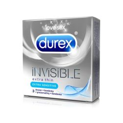 Durex Invisible Extra Sesnsitive vékony óvszer (3 db)