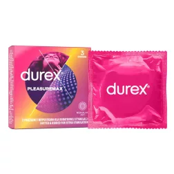 Durex – Pleasuremax mintázott felületű óvszer (3 db)