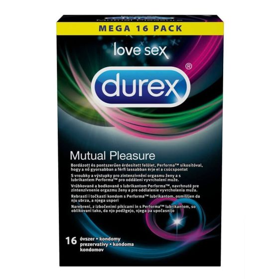 Durex Mutual Pleasure 16 db redőzött, késleltetős óvszer