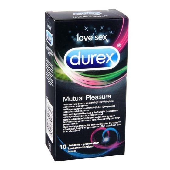 Durex Mutual Pleasure 10 db redőzött, késleltetős óvszer