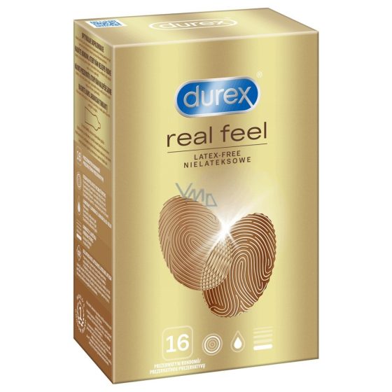 Durex Real Feel 16 db latex mentes óvszer