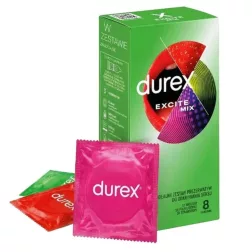   Durex – Excite Mix óvszerválogatás 3-féle óvszerből (8 db)