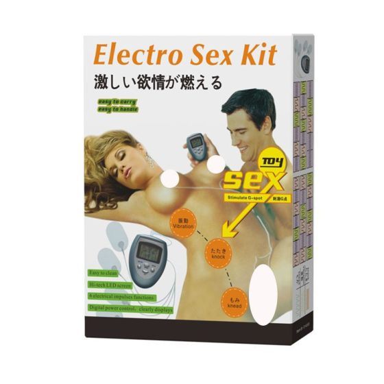 Electro Sex Kit electrostimulációs készlet, 4 db elektródával