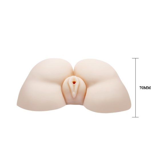 Passion Lady Juicy Peach vagina és ánusz maszturbátor, vibrációval