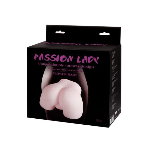 Passion Lady Flower Lady vagina és ánusz maszturbátor, vibrációval