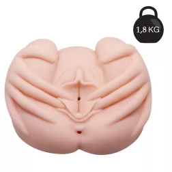   Crazy Bull – vagina és ánusz maszturbátor vibrációval (kezes).