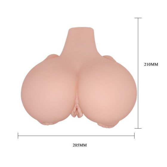 Crazy Bull vagina és ánusz maszturbátor vibrációval (lábakkal)