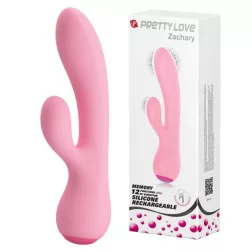   Pretty Love – Zachary akkumulátoros vibrátor (rózsaszín)