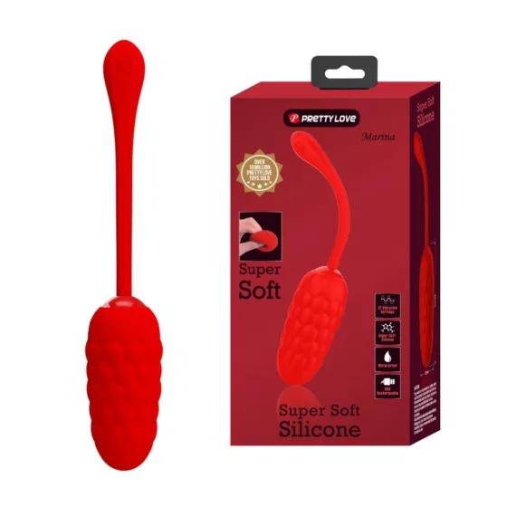 Pretty Love – Marina akkumulátoros vibrációs tojás (piros) 