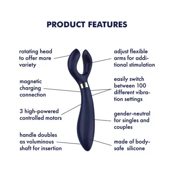 Satisfyer Endless Fun vibrációs kényeztető (kék)