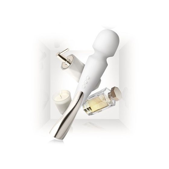 Lelo Smart Wand akkumulátoros masszírozó, közepes méret (elefántcsont, deluxe)