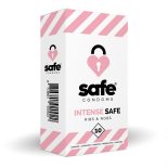 Safe Intense Safe redőzött és rücskös óvszer (10 db)