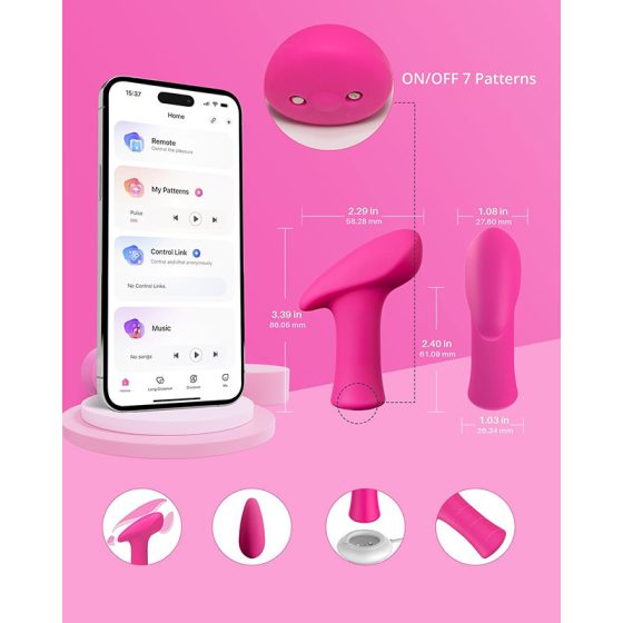 Lovense Ambi okos, dupla motoros csiklóvibrátor (pink) (APP-os)