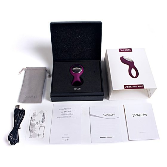Svakom Tyler vibrációs péniszgyűrű (lila)