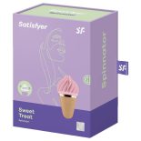   Satisfyer Lay-On Sweet Treat forgófejes csiklóizgató (rózsaszín/barna)