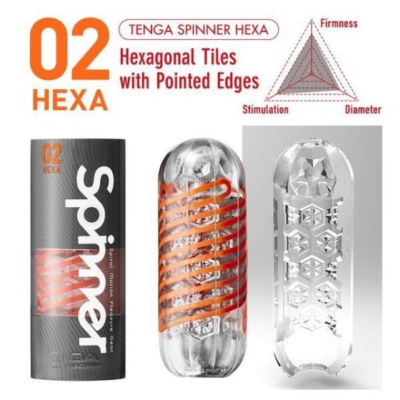 Tenga Spinner 02 Hexa maszturbátor