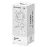 Satisfyer mágneses, USB-s töltőkábel (fehér)