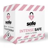 Safe Intense Safe redőzött és rücskös óvszer (5 db)
