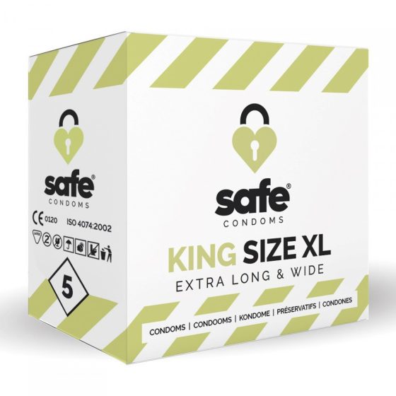 Safe King Size XL nagy méretű óvszer (5 db)