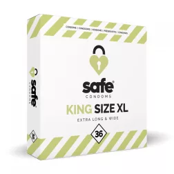 Safe – King Size XL nagyméretű óvszer (36 db)