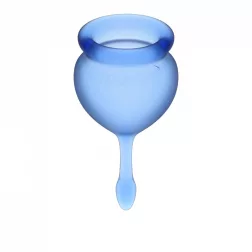Satisfyer Feel Good 2 db intimkehely (sötétkék)