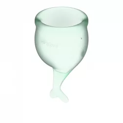 Satisfyer – Feel Secure 2 db intimkehely (világoszöld).