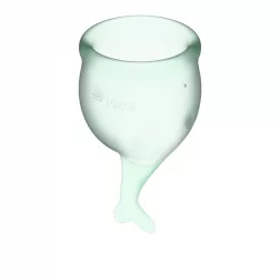Satisfyer – Feel Secure 2 db intimkehely (világoszöld).