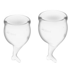 Satisfyer Feel Secure 2 db intimkehely (áttetsző).