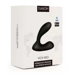   Svakom – Vick Neo interaktív okos análvibrátor (fekete) (APP-os)