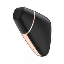   Satisfyer Love Triangle léghullámos csiklóizgató, vibrációval (fekete) (APP-OS).