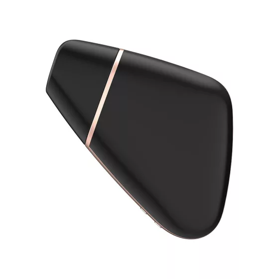 Satisfyer Love Triangle léghullámos csiklóizgató, vibrációval (fekete) (APP-OS).