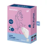   Satisfyer Love Triangle léghullámos csiklóizgató, vibrációval (fehér) (APP-OS)