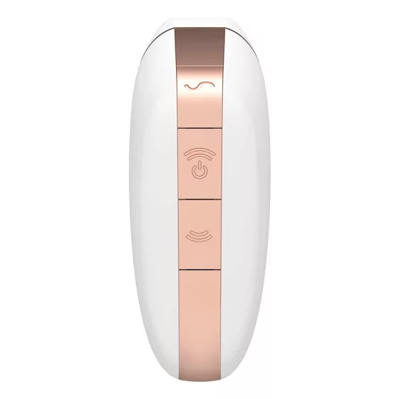 Satisfyer Love Triangle léghullámos csiklóizgató, vibrációval (fehér) (APP-OS)