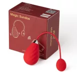   Magic Motion Sundae vibrációs tojás, vagy inkább eper (APP-os) (piros)