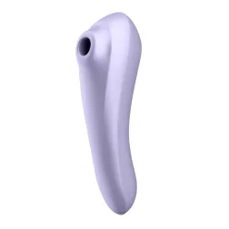   Satisfyer Dual Pleasure g-pont vibrátor, légullámos csiklóizgatóval (lila) (APP-os)