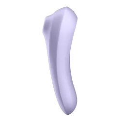   Satisfyer Dual Pleasure g-pont vibrátor, légullámos csiklóizgatóval (lila) (APP-os)
