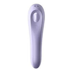  Satisfyer Dual Pleasure g-pont vibrátor, légullámos csiklóizgatóval (lila) (APP-os)