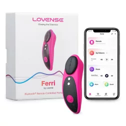   Lovense – Ferri okos, alsóba helyezhető vibrációs csiklóizgató (fekete-pink) (APP-os)