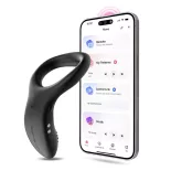   Lovense Diamo okos, vibrációs péniszgyűrű (fekete) (APP-os)