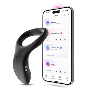 Lovense Diamo okos, vibrációs péniszgyűrű (fekete) (APP-os)