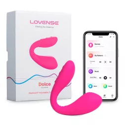   Lovense Dolce okos, 2 motoros G-pont és csiklóizgató vibrátor (pink) (APP-os)