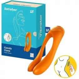Satisfyer Candy Cane vibrációs izgató (narancssárga)