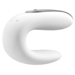   Satisfyer Double Fun párvibrátor, távirányítóval (fehér) (APP-os)