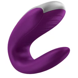   Satisfyer Double Fun párvibrátor, távirányítóval (lila) (APP-os)