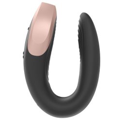   Satisfyer Luxury Double Love párvibrátor, távirányítóval (fekete) (APP-os)