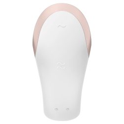   Satisfyer Luxury Double Love párvibrátor, távirányítóval (fehér) (APP-os)