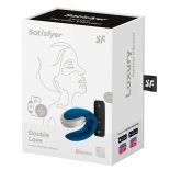   Satisfyer Luxury Double Love párvibrátor, távirányítóval (kék) (APP-os)