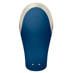   Satisfyer Luxury Double Love párvibrátor, távirányítóval (kék) (APP-os)