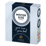   Mister Size – 57 - egyedi méretű, extravékony óvszer (57 mm, 3 db)